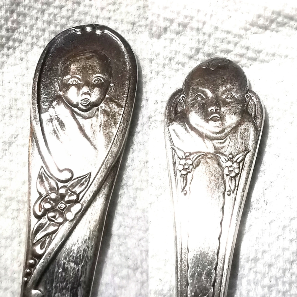 Antique Gerber baby spoons, set of 2